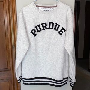 Fitted crewneck sweatshirt